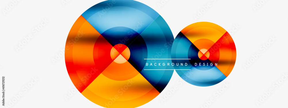 Creative circle geometric abstract background Creative circle geometric abstract background