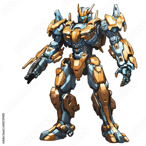 robot cyborg soldier, anime mecha battle suit 
