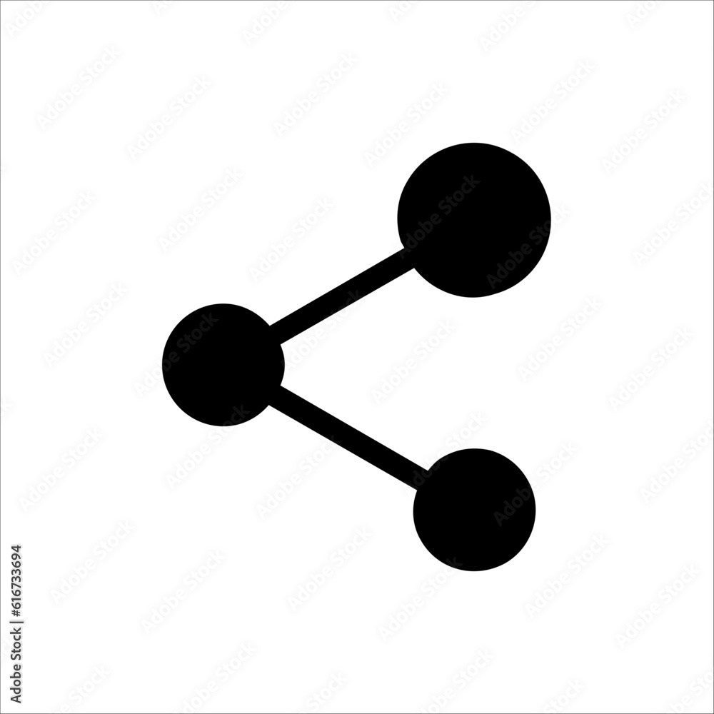 Share vector icon for web design, UI, and app. isolated on white background Share vector icon for web design, UI, and app. isolated on white background