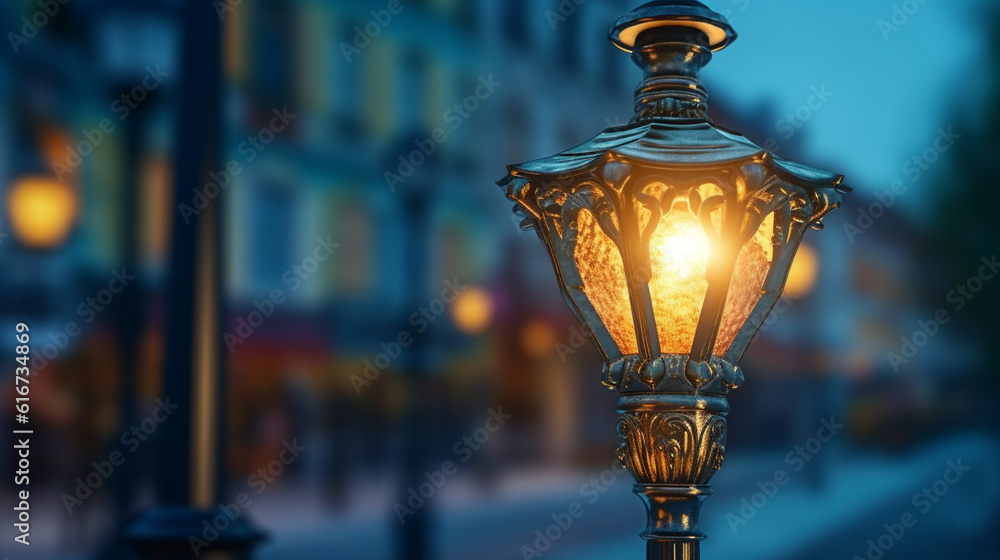 Street Lamp. Generative Ai