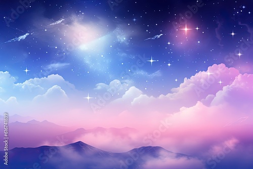 Pastel Galaxy Starry Sky © jommar