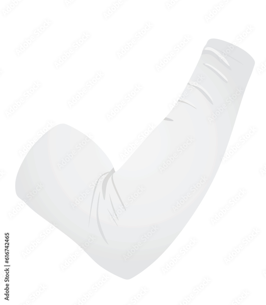 White elbow support. vector illustration White elbow support. vector illustration