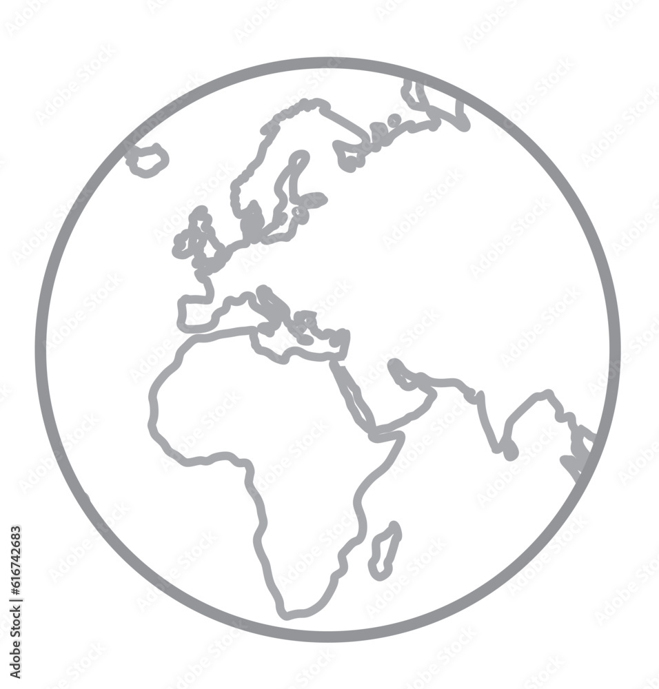 World map outline. vector illustration World map outline. vector illustration