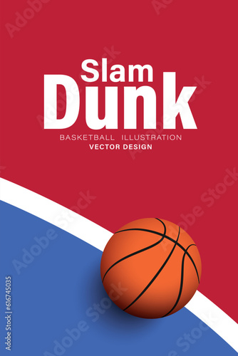 poster template for a basketball tournament design. sport concept. vector illustration © memorystockphoto