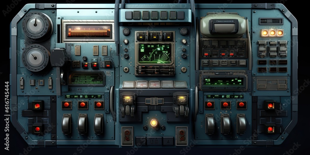 Fototapeta premium Futuristic HUD screen data hologram. Generative AI