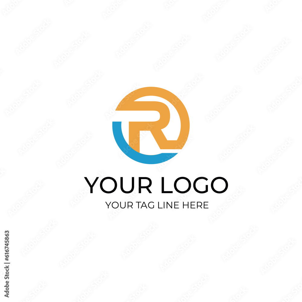 vector letter R logo template vector letter R logo template