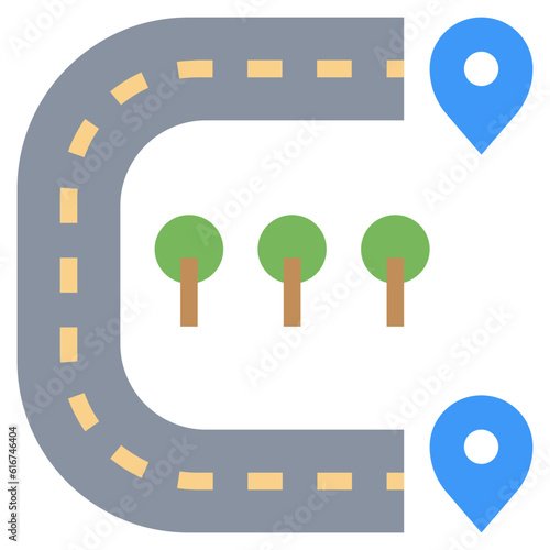 MULTPLE DESTINATIONS line icon,linear,outline,graphic,illustration