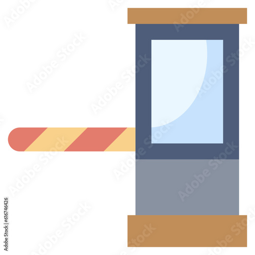TOLL ROAD line icon,linear,outline,graphic,illustration