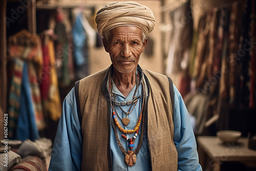 Mensch aus dem Nahen Osten KI photo