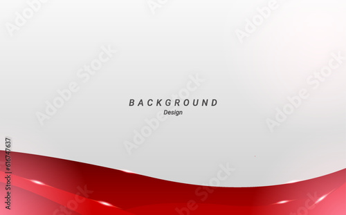 abstract wavy red white shiny luxury minimalist background