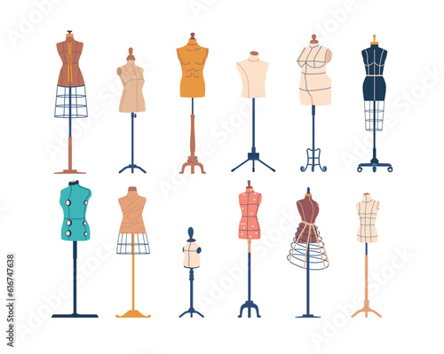 Adjustable Sewing Mannequins For Garment Sewing, Made Of Durable Materials, It Provides Women, Men and Kids photo