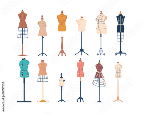 Adjustable Sewing Mannequins For Garment Sewing, Made Of Durable Materials, It Provides Women, Men and Kids