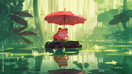 Wallpaper Mural frog in the water Torontodigital.ca