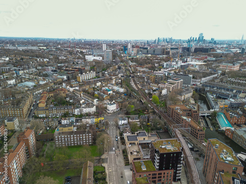 Camden Town London Aerial View, shot with a DJI mini 3 Pro.