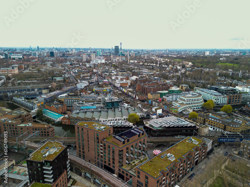 London Camden Town Drone Aerial View  Shot with a Dji Mini 3 Pro