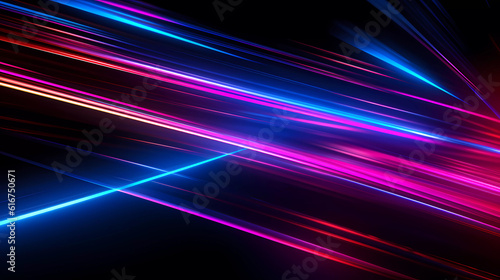 Bright neon lines on a dark background.