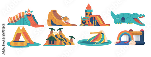 Thrilling And Exhilarating Inflatable Rides Offer Fun-filled Adventure For All Ages. Bounce, Slide, And Jump Attractions