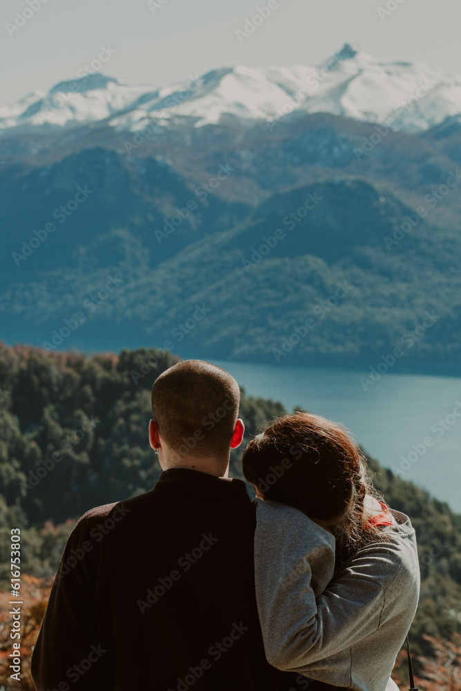 Couple in the Mountain and trekking in Traful