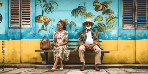 Urlauber Pärrchen in Brasilien KI