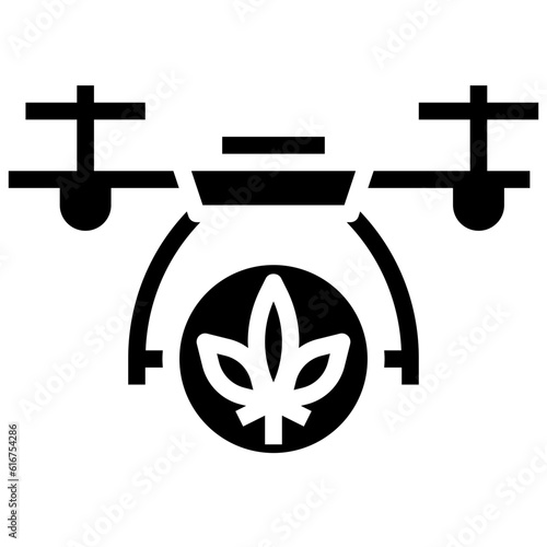 CANNABIS DRONE DELIVERY line icon,linear,outline,graphic,illustration