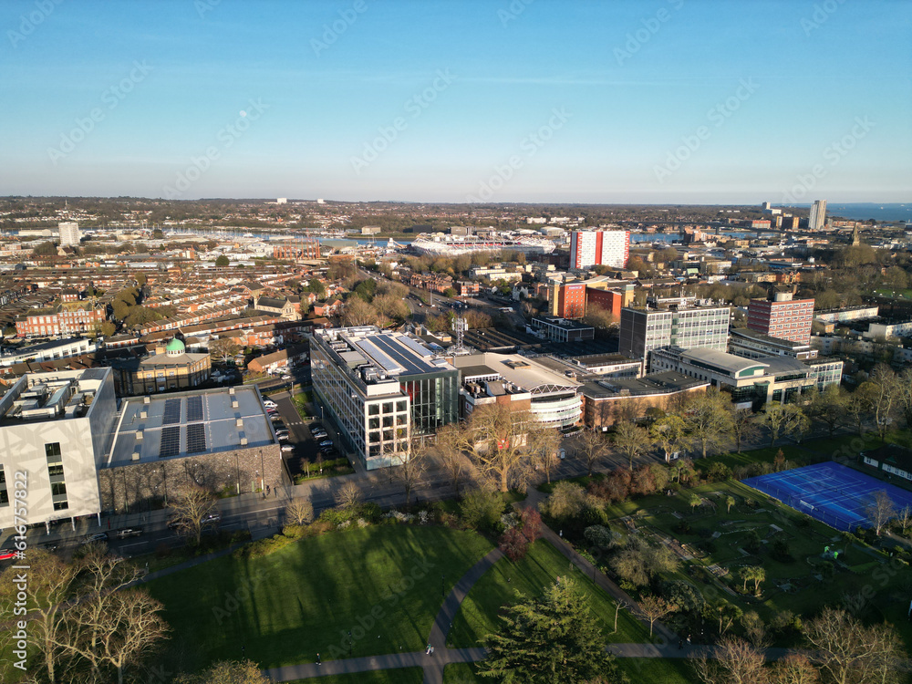 Southampton Aerial View, Drone view shot with Dji Mini 3 Pro