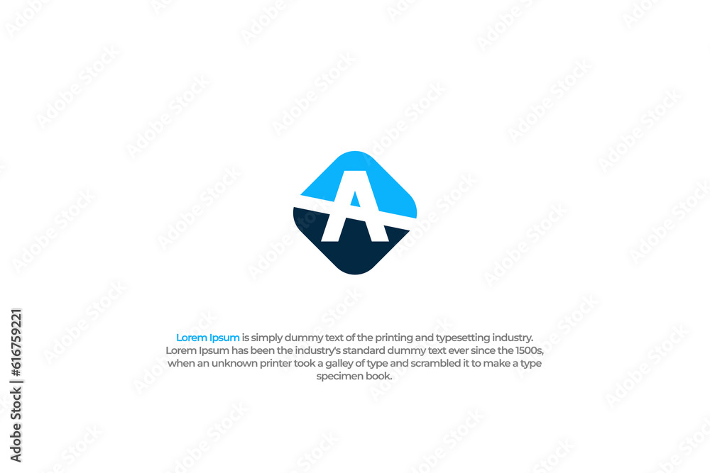 logo letter a rhombus negative logo letter a rhombus negative