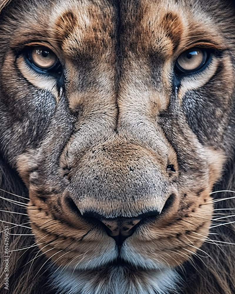 Close up image of a lion Close up image of a lion