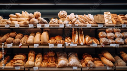 Bread in a grocery store - food photography