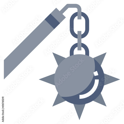 flail line icon,linear,outline,graphic,illustration
