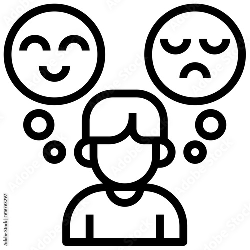 PERSONALITY line icon,linear,outline,graphic,illustration