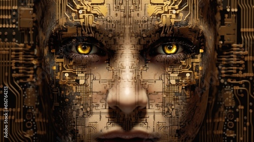 Cyborg Ethics: A Technologically-Powered Woman's Face