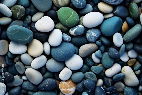 Abstract Nature Pebbles Background   Pebbles Texture   Stone Background   Sea Pebble Beach   Created with Generative AI Tools