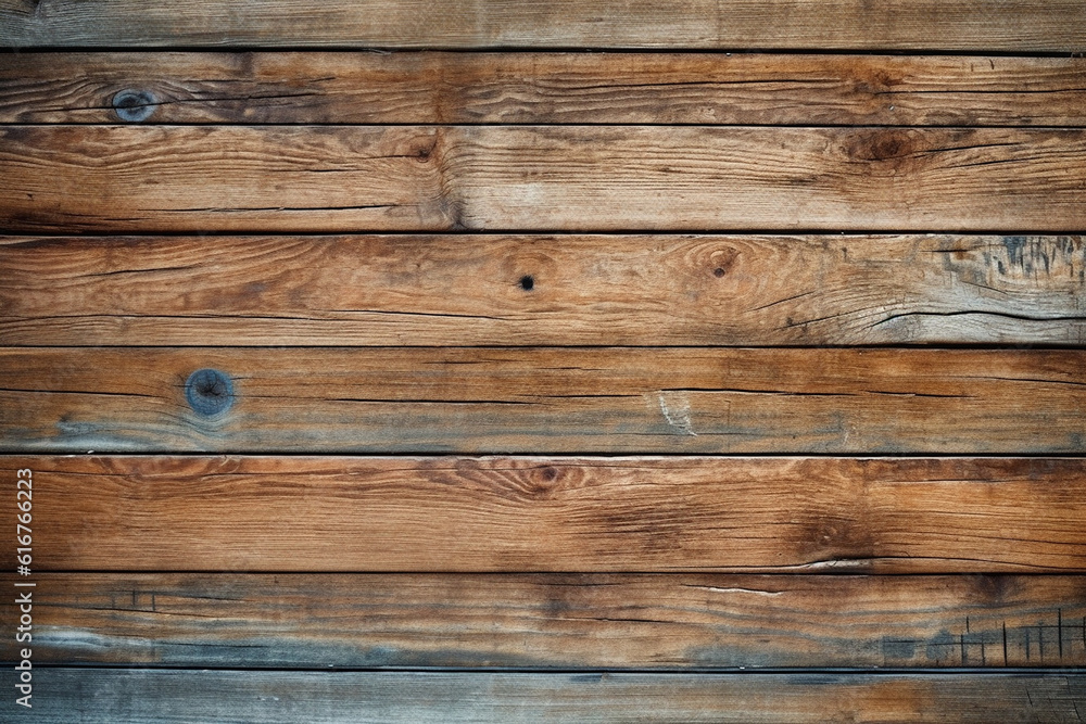 Naklejka premium Old Wood Plank Texture Background | Created with Generative AI Tools