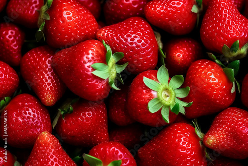 Strawberries Background | Fresh and Delicious | Created with Generative AI Tools