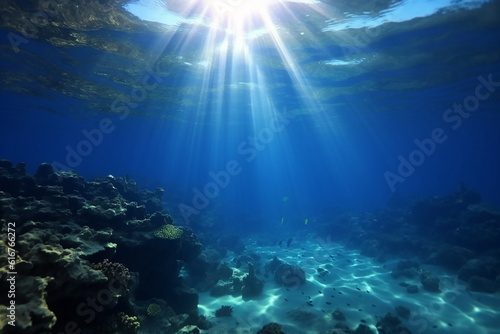 Underwater Sea   Deep Blue Sea   Created with Generative AI Tools