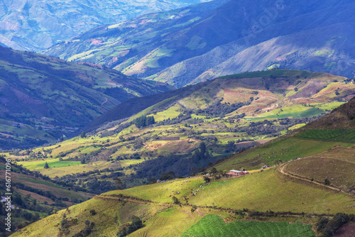 Green hills in Colombia