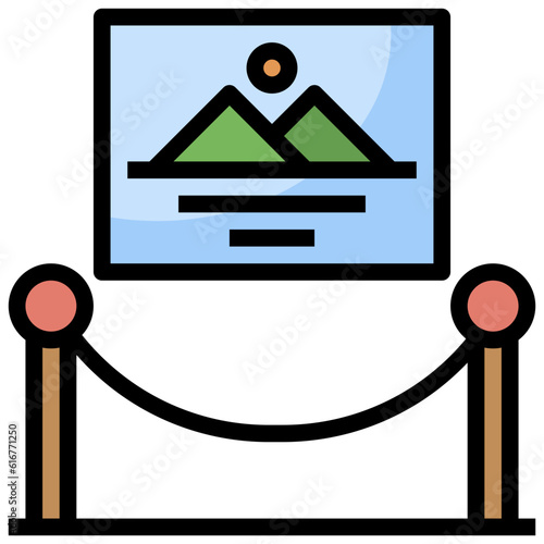 museum line icon,linear,outline,graphic,illustration