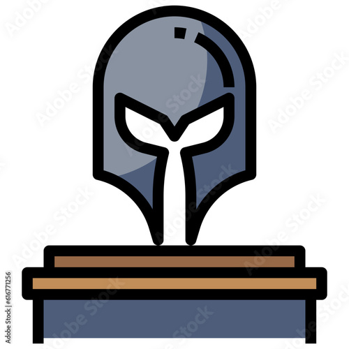 museum line icon,linear,outline,graphic,illustration