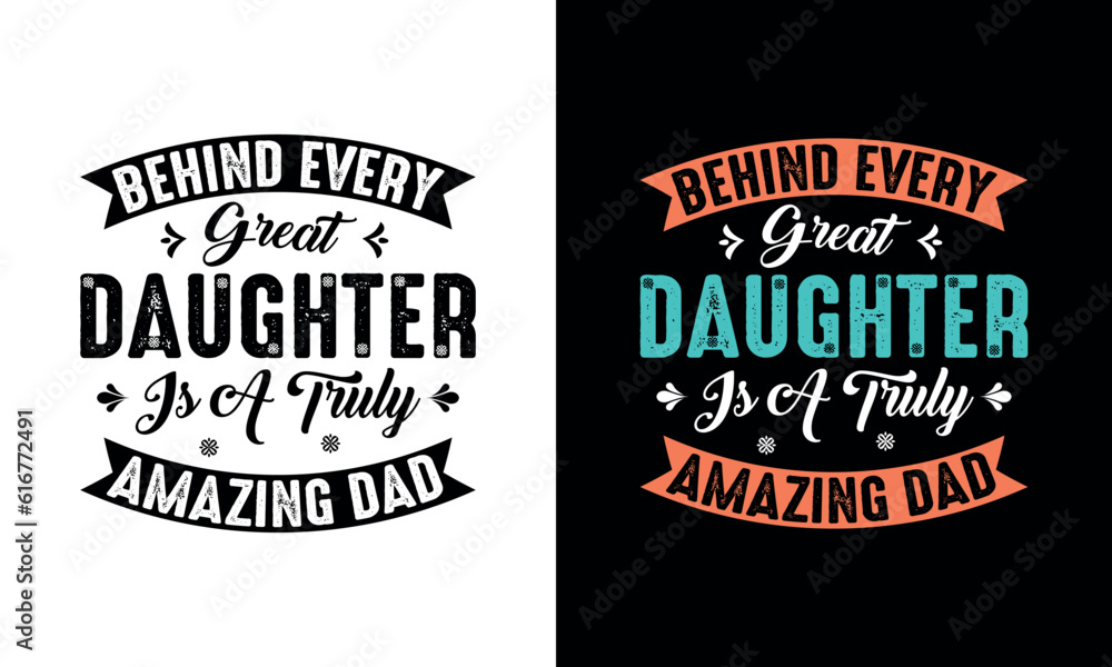 Obraz premium Father's Day t-shirt design template, Father's Day typography t-shirt design, Father's Day quotes t-shirt template.