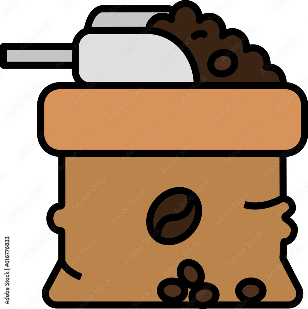 Coffee Beans decorative design element for website, presentation, flyer, brochure, printing, application. illustration style Coffee Beans decorative design element for website, presentation, flyer, brochure, printing, application. illustration style
