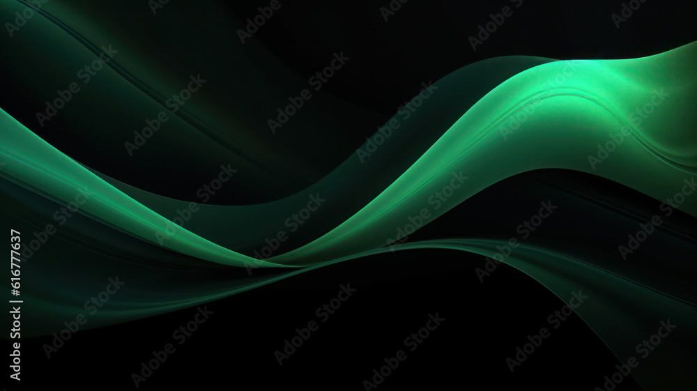 Modern Abstract Design with Green Blurred Lines Modern Abstract Design with Green Blurred Lines