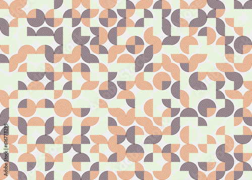 Abstract Geometric Pattern generative computational art illustration