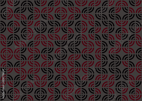 Abstract Geometric Pattern generative computational art illustration