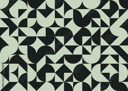 Abstract Geometric Pattern generative computational art illustration