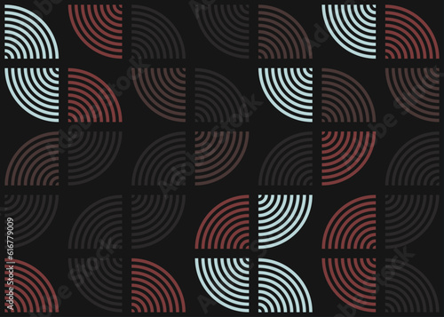 Abstract Geometric Pattern generative computational art illustration