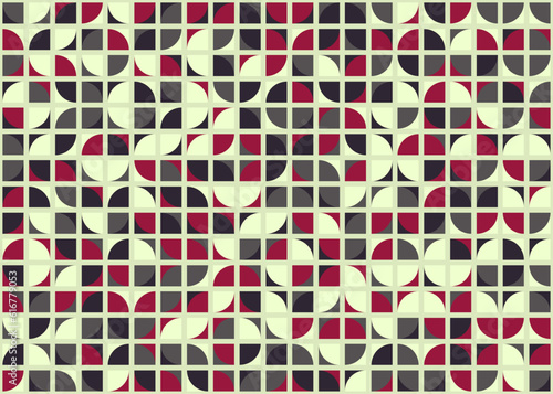 Abstract Geometric Pattern generative computational art illustration