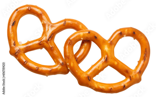 Foto Delicious pretzels cut out