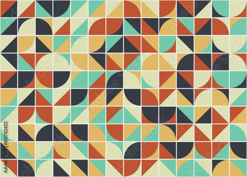 Abstract Geometric Pattern generative computational art illustration