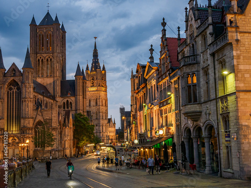 Gent in Belgien bei NAcht