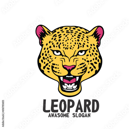 Design character mascot logo icon leopard